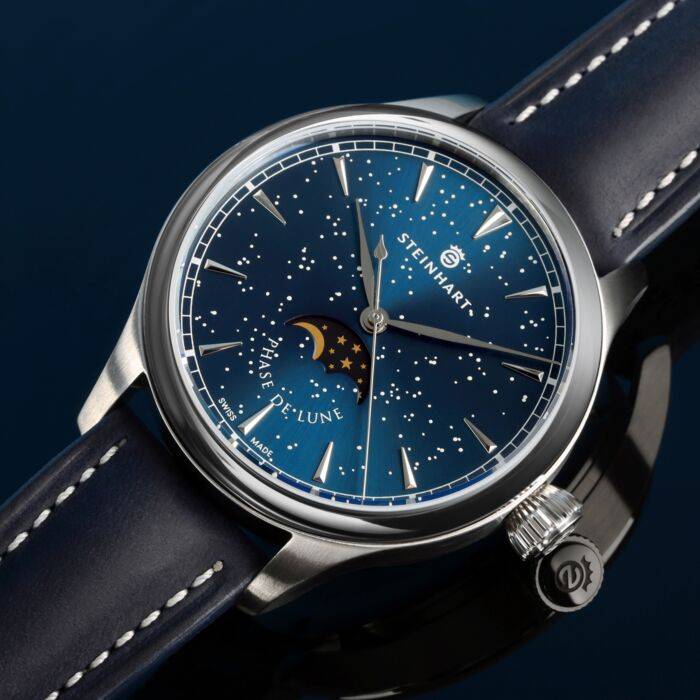Steinhart Marine 42 Moon Phase Starry Night Rabatte dieses Monats