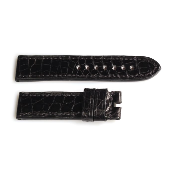 Steinhart Band Handmade Lousiana Alligator Größe S mit schwarzer Naht Neueste Stile