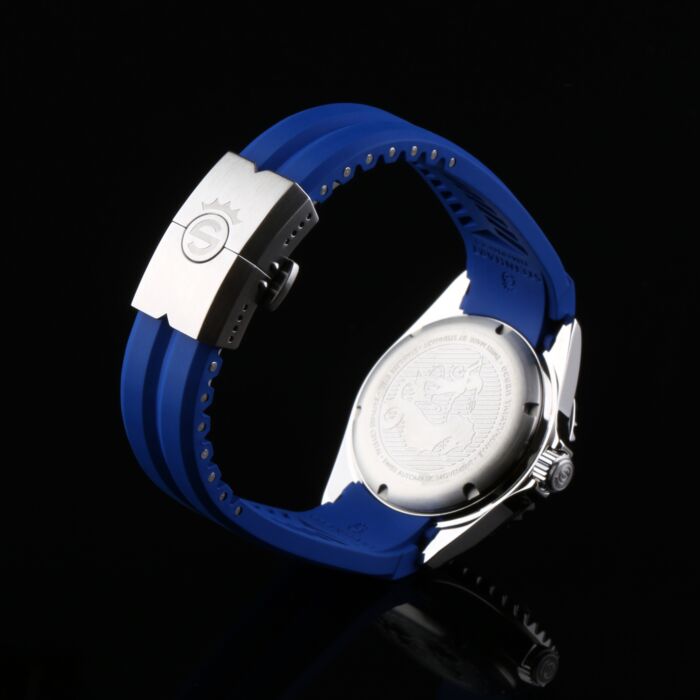 Steinhart Kautschukband blau 20x16 mm für Ocean 39 mit Schließe Stahl Cyber Monday