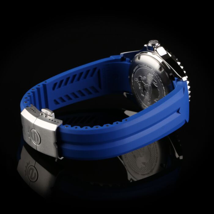 Steinhart Kautschukband blau 20x16 mm für Ocean 39 mit Schließe Stahl Cyber Monday